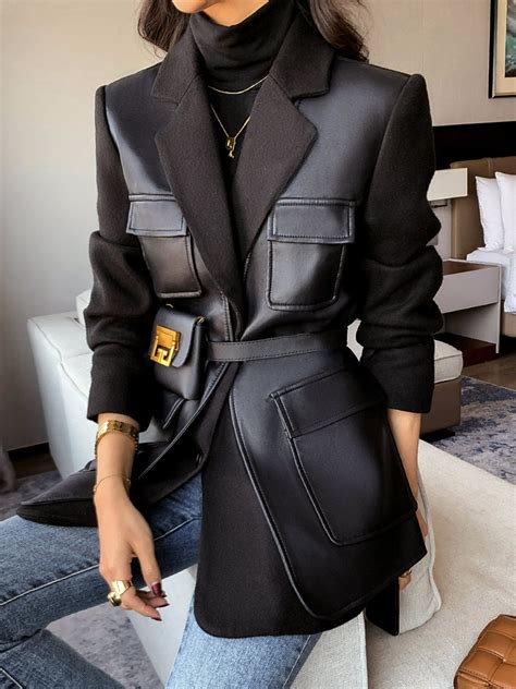 Women Plain Winter Urban Natural Daily Loose Regular X-Line Regular ...