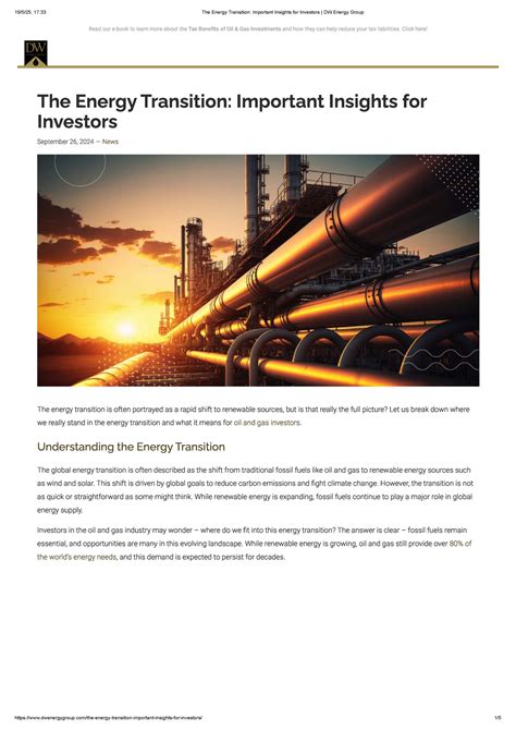 17:33 Energy Transition Insights for Oil & Gas Investors - DW Group ...