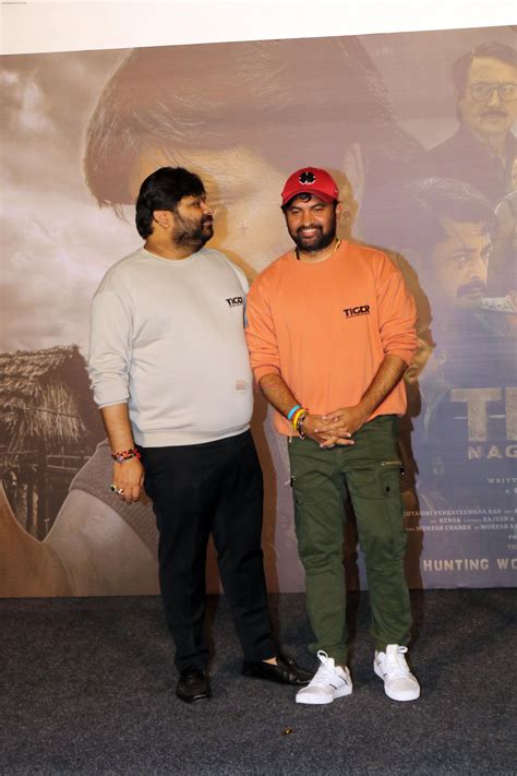 Abhishek Agarwal, Vamsi Krishna Naidu at Tiger Nageswara Rao Trailer ...