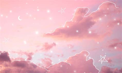 Download Sugar Cotton Candy Clouds Desktop Pink Aesthetic Wallpaper | Wallpapers.com