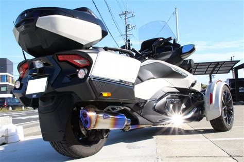 《政府認証・車検対応》BRPカンナムスパイダーRTシリーズ用マフラー アールズギア GT SPEC チャンバーレスチタンエキゾースト ドラッグ ...