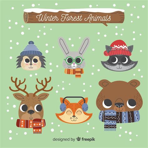 Christmas woodland animals Images - Free Download on Freepik
