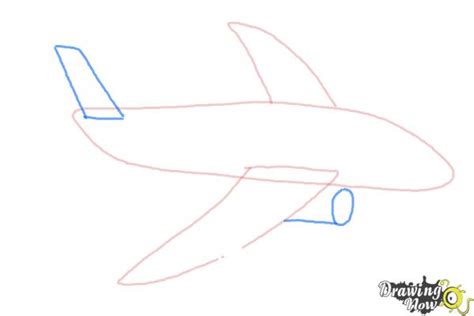 How to Draw a Simple Airplane - DrawingNow