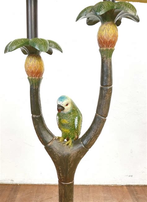 Lot - Transitional Style Tropical Floor Lamp