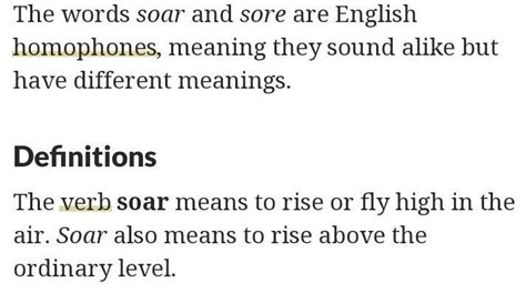 What is the homophone of sore - Brainly.in