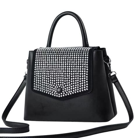 Buy Newphoria P67 Women Black Medium-Sized PU Leather Shoulder Hand Bag ...