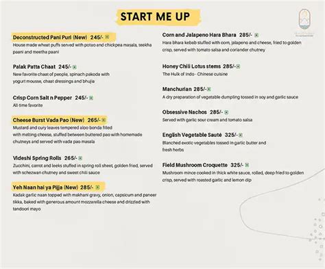 Menu at Atmospheria The Courtyard Kitchen, Raipur