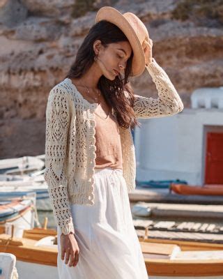 Madeline Linen & Organic-Cotton Cardigan | Garnet Hill