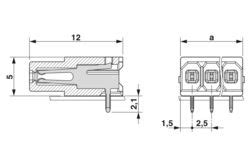 SAMPLE PTSM 0,5/ 5-HHI-2,5-THR - PCB header - 1820880 | Phoenix Contact