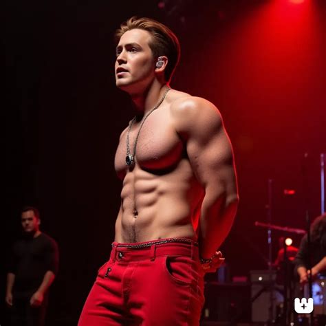 A shirtless Kit Connor under dramatic concert ... by stephentwest on ...