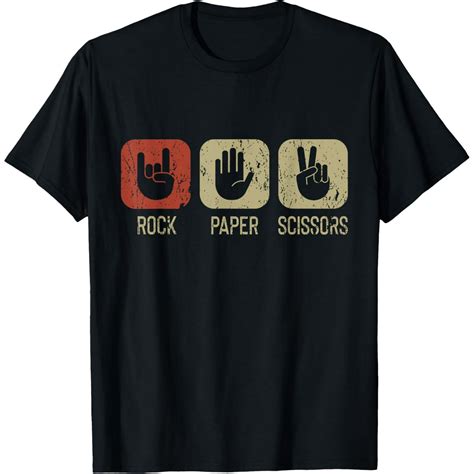 Rock N Roll Music - ROCK ON Rock Paper Scissors T-Shirt - Walmart.com