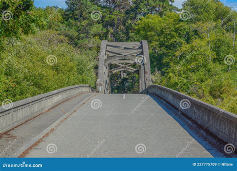 The Historic Blue Lake Bridge Crossing Over the Mad River in Blue Lake ...