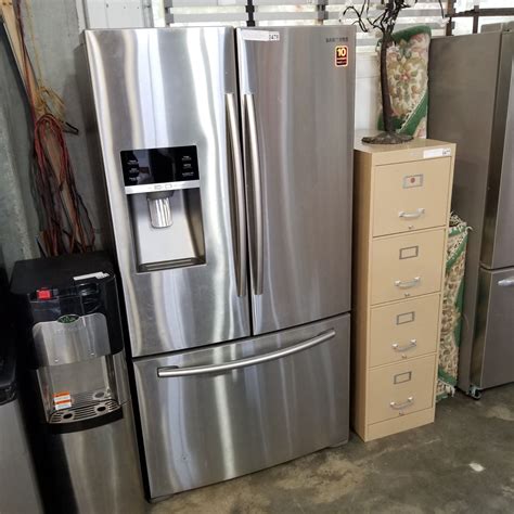 SAMSUNG 36 INCH STAINLESS FRENCH DOOR AND BOTTOM FREEZER FRIDGE WITH ...
