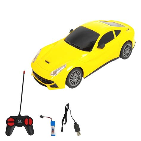 WireScorts Plastic Chargeable Racing Car for Kids, High Speed RC Car ...