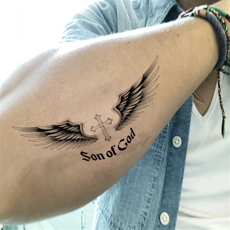 Sun of God Tattoo Jesus Cross Waterproof Boys and Girls Temporary Body ...