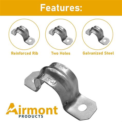 AirmontProducts 25 Pack) 1-Inch EMT Two-Hole Conduit Strap — India | Ubuy