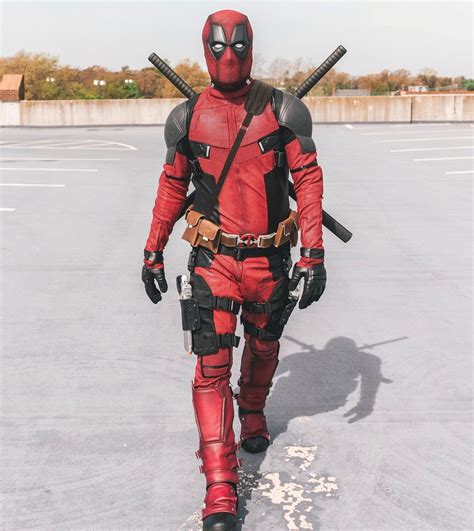 Screen Printed & Leather Deadpool Movie Replica Cosplay / | Etsy ...
