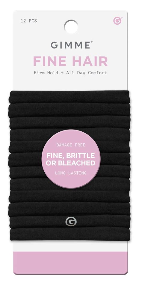 Gimme Seamless Hair Ties, Fine Hair Ponytail Holders, Nylon-Spandex ...