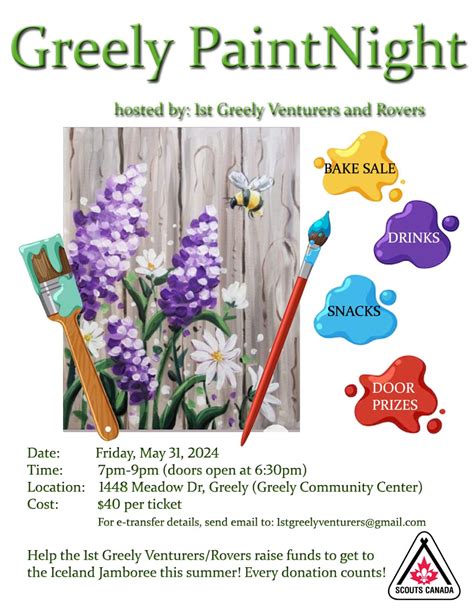 Greely Paint Night, Greely Community Center, Ottawa, 31 May 2024 ...