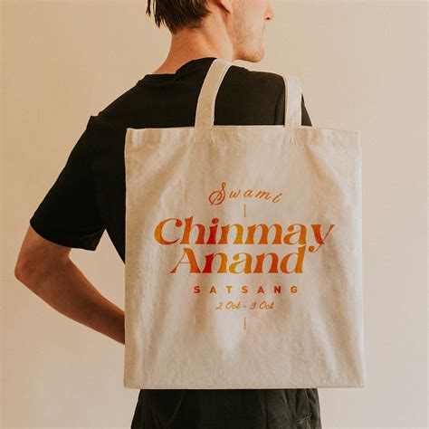 Shop 'Swami Chinmay Anand Satsang' Meme Tote Bag Online - A09 Store