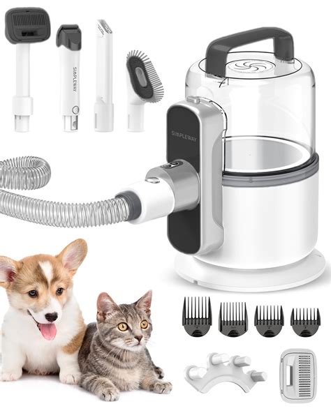 Dog Grooming Vacuum for Shedding Pet Hair: 2.1L Professional Hair ...