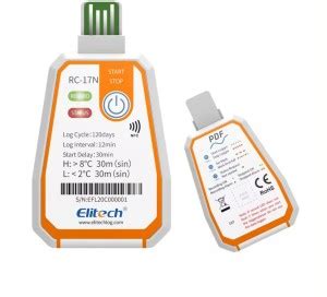 Elitech RC-17N Disposable NFC Temperature Data Logger for food ...