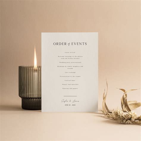 Image result for Program Order of Events