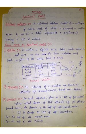 Unit 1 Part 2 - DBMS Lecture Notes (DBMS 101) - Studocu