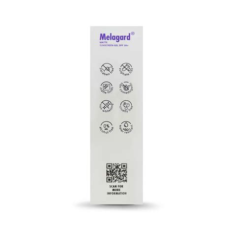 Melagard Matte Sunscreen Gel SPF30+ Broad-Spectrum UVA/UVB PA+++, 50gm ...