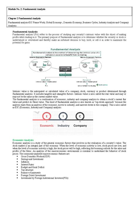 Chapter 2 Fundamental Analysis - ` Fundamental Analysis: Fundamental ...