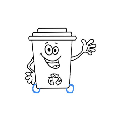 How to Draw a Trash Can - Step by Step Easy Drawing Guides - Drawing Howtos