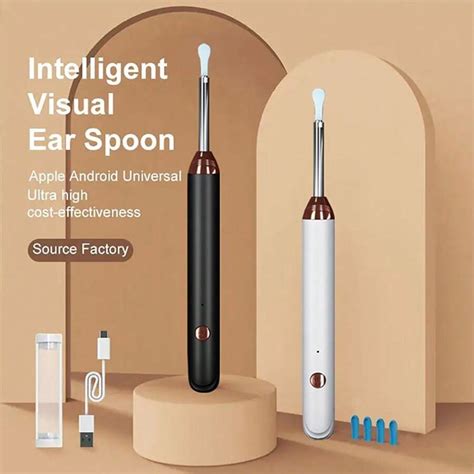 Tinsol Tinsol Smart Visual Ear Cleaner With Camera 1296P Ear Sticks ...