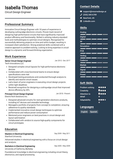 20 RF Engineer Resume Examples And Templates for 2026: Top Tips - ResumeDesign.ai