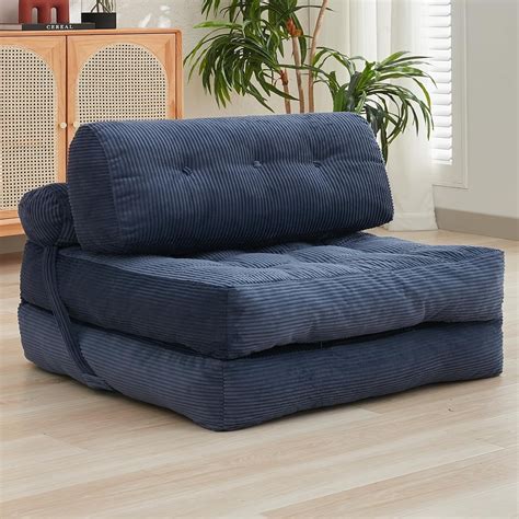 Puremind Folding Sofa Bed, Convertible Floor Couch, 73" x 50" Foldable ...