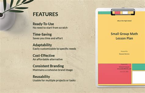Lesson Plan Example Math for Small Group 的图像结果