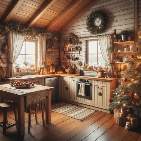 Country Kitchen Christmas Decor Ideas
