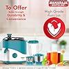 Maharaja Whiteline Odacio Prime Juicer Mixer Grinder with 3 Jars, Motor ...