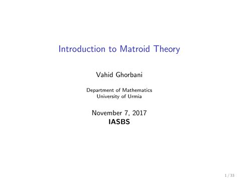 Image result for Matroid Introduction