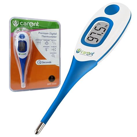 Carent Waterproof Premium Digital Thermometer with fever Alarm (DMT ...