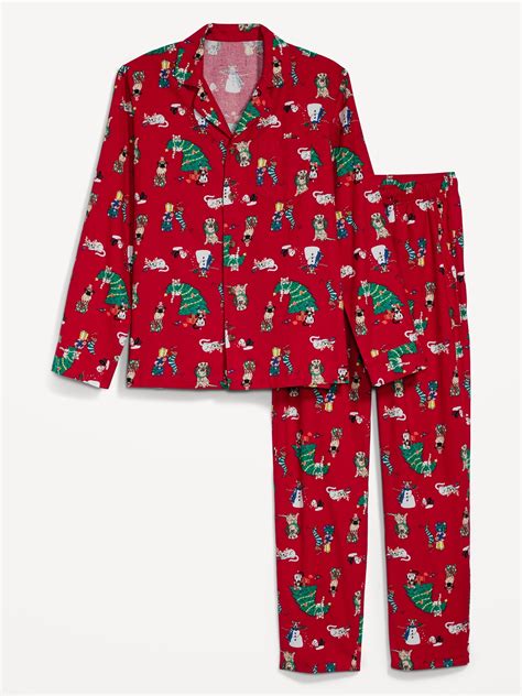 Matching Holiday Print Flannel Pajamas Set | Old Navy