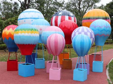 玻璃钢仿真彩绘气球 - 卓景雕塑公司