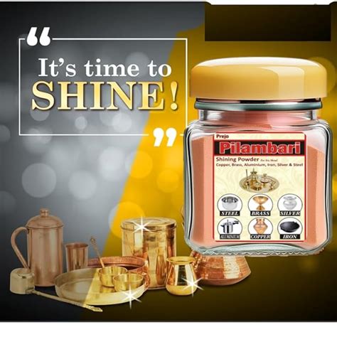 Pitambari Shining Powder For Brass, Aluminum, Copper Articles,Stain ...