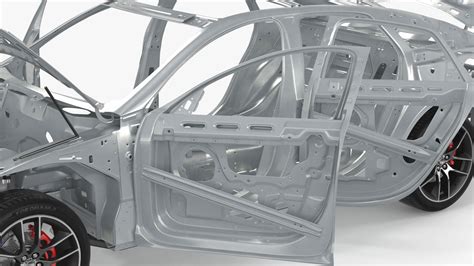Car Frame and Chassis with Wheels Rigged for Maya 3D model | 3D Molier ...
