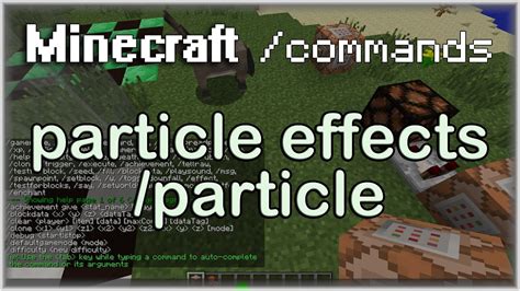 Image result for Particle Commands Minecraft Windows 1.0