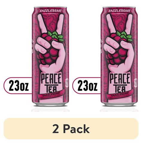 (2 pack) Peace Tea Razzleberry Sweet Iced Tea Drink, 23 fl oz - Walmart.com