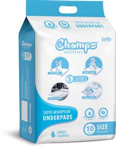 Champs Super Absorption Underpads (90cm x 60cm) (Large, 10 Pc) Adult ...
