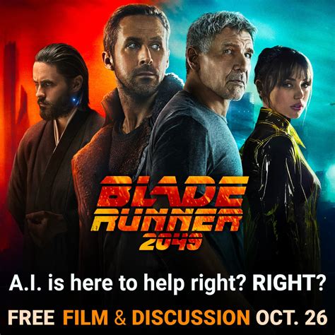 Free Film-Discussion Series: "Blade Runner 2049" Oct. 26 : r/grandrapids