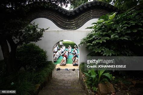 Chinese Islamic-style prayer hall of the Songjiang Mosque in Shanghai, China (established in 1368)