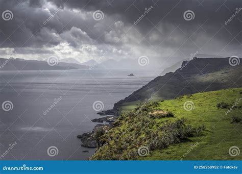 Storm Clouds on the Isle of Skye Stock Photo - Image of neist ...