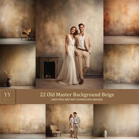 Buy 22 Old Master Studio Background Beige Digital Backdrops Sets for ...